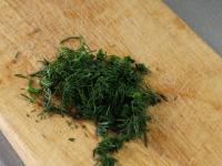 Season it with chopped dill, crushed garlic,...