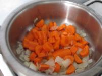 Clean the carrots, wash, cut into wheels and add...