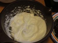 Beat the egg whites until they are foamy....