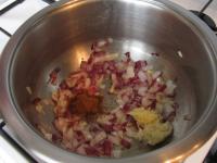 Add garlic, ginger and indian spice mixture to the...