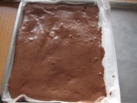 Pour one third on half a baking sheet lined with...