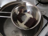 Melt the chocolate and cream....