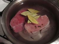 Wash the meat and cut it into thicker slices. Put...