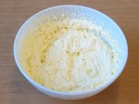 Whip the softened butter with sugar and add the...