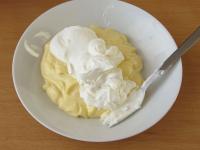 ... and together with mixed cream and mayonnaise...