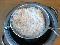 Wash the rice several times in cold water. Then...