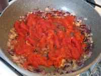 Add tomatoes, warm up and put in a blender. Add...