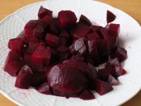 Cut the beet into smaller cubes....