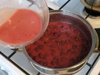 Mix cornstarch in the rest of the juice and add to...