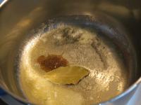 Fry the bay leaf and coriander briefly on the...