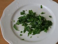 Chop parsley (amount as you like)....