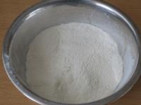 Mix the flour with the baking powder....