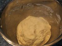 Knead the dough and let it rise for about an hour,...