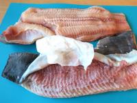 Remove the skin from the fillets. It's harder,...