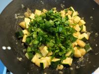 Add to potatoes with zucchini ......