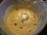 Whip water and oil into the yolks. Add flour with...