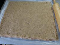 Roll the dough on baking paper to a sheet size of...