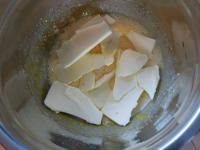 Add chopped softened butter, ......