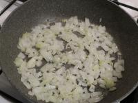 Peel an onion, chop finely and cook in oil....