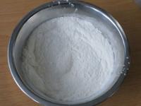 Mix the sieved flour with baking powder....