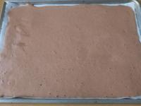 Pour the dough onto a baking sheet lined with...