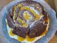 Put this resulting roulade on prepared base with...