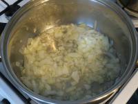 Peel an onion, chop finely and cook in oil....