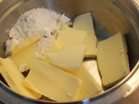 Beat room-temperatured butter with sugar until...