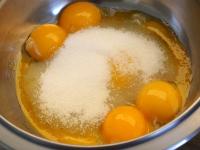 Whip the yolks together with the sugar into the...