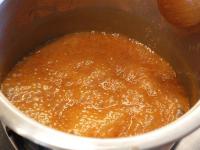 Pour cream into the melted caramel, mix until the...