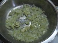 Chop the onion and garlic and fry in oil with...